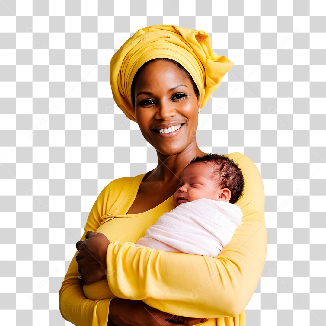 Mulher com Bebê PNG Transparente