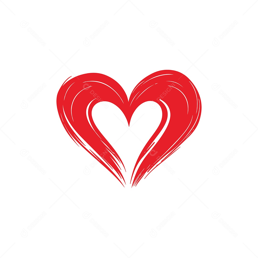 Ícone de Coração Ilustração Vetor EPS