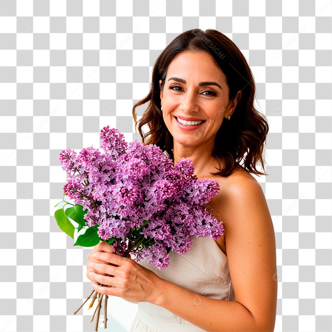 Mulher Sorrindo PNG Transparente