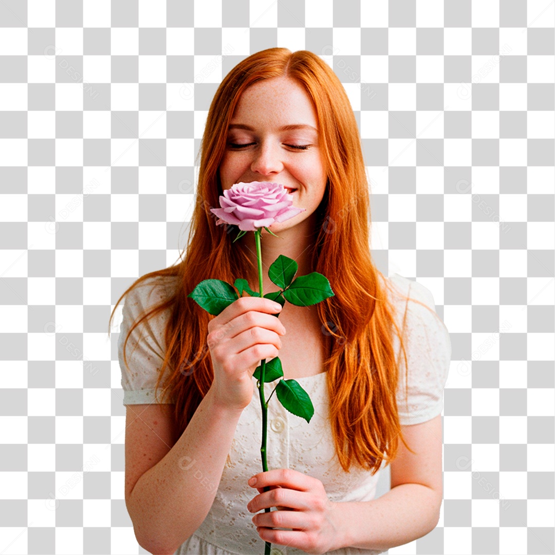 Mulher Sorrindo PNG Transparente