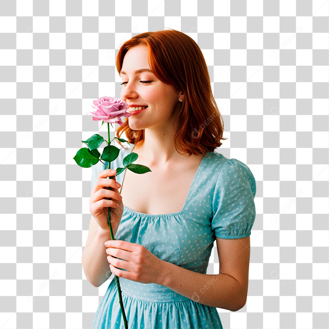 Mulher Sorrindo PNG Transparente