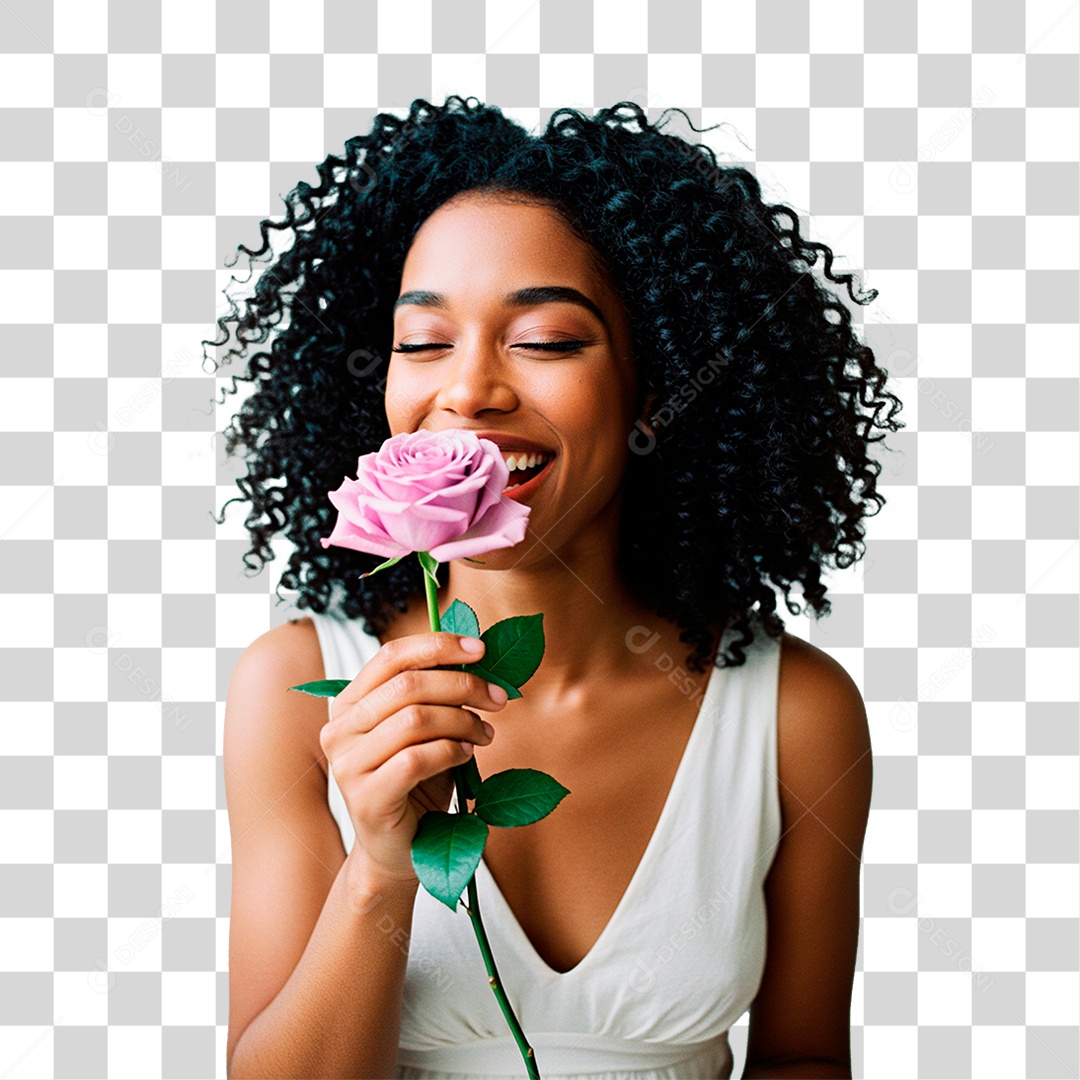 Mulher Sorrindo PNG Transparente