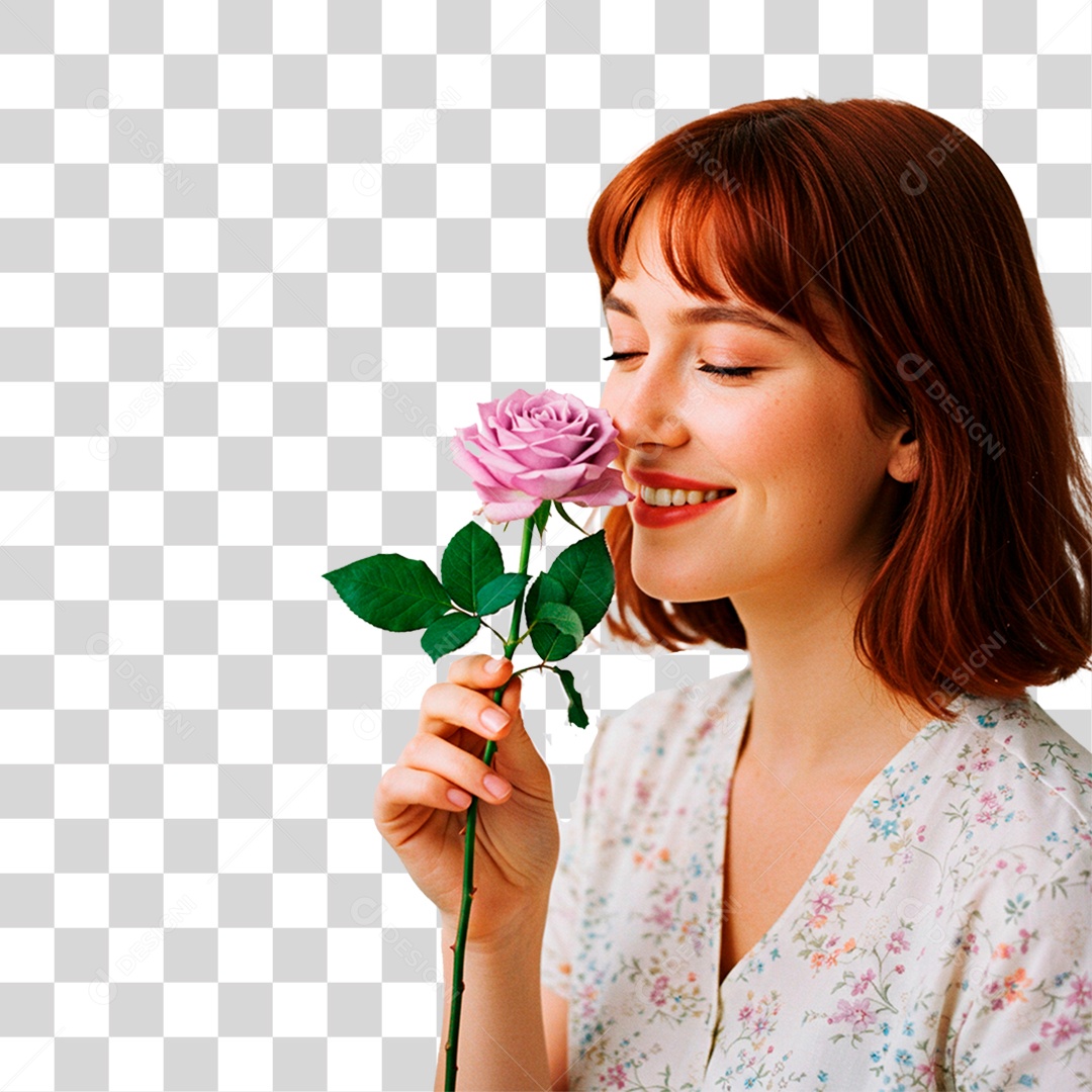 Mulher Sorrindo PNG Transparente