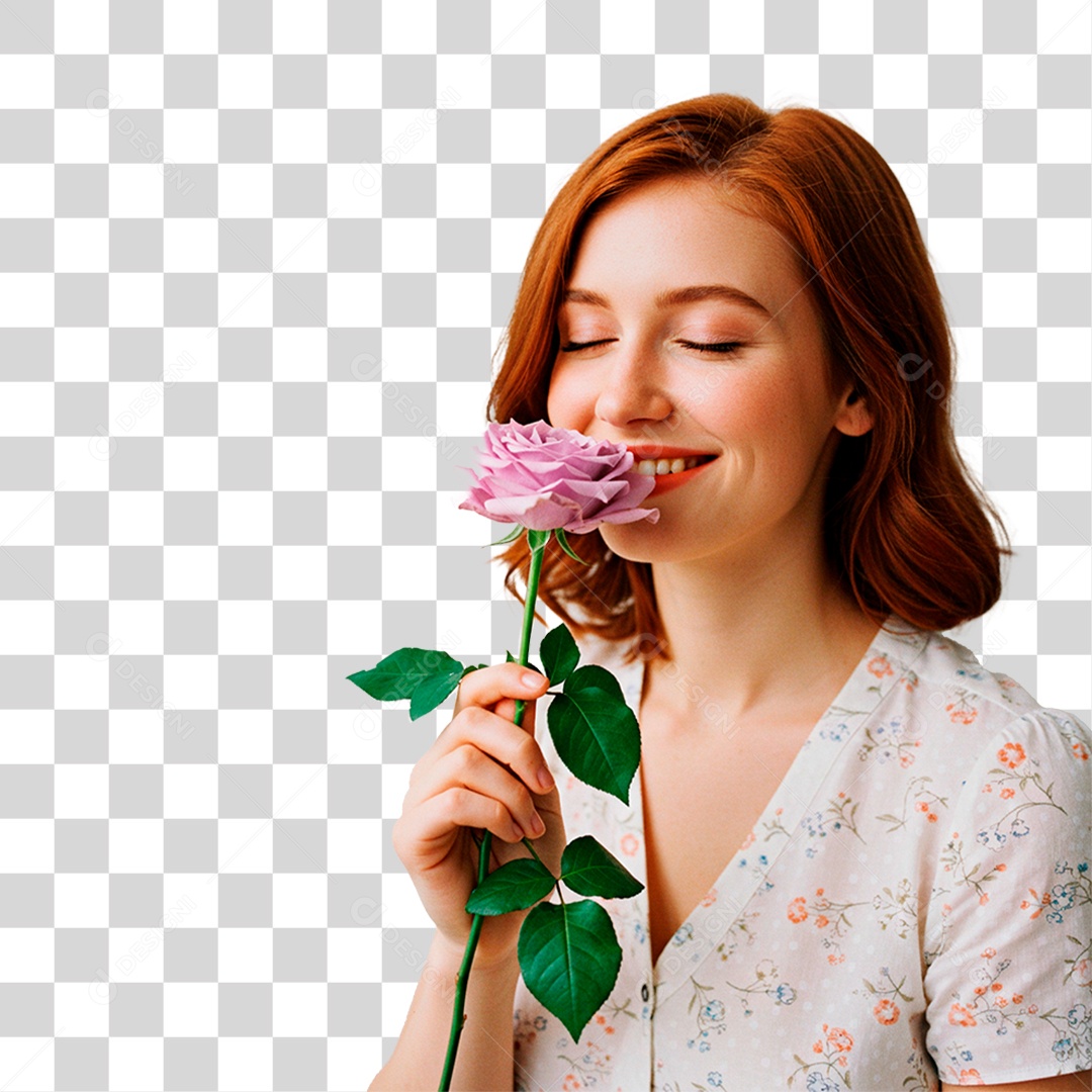 Mulher Sorrindo PNG Transparente