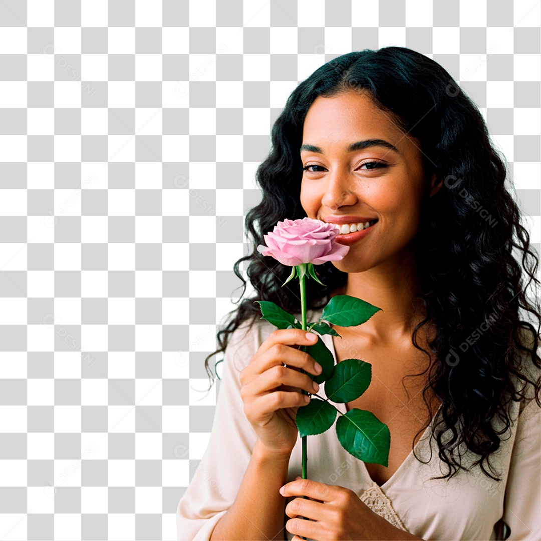 Mulher Sorrindo PNG Transparente