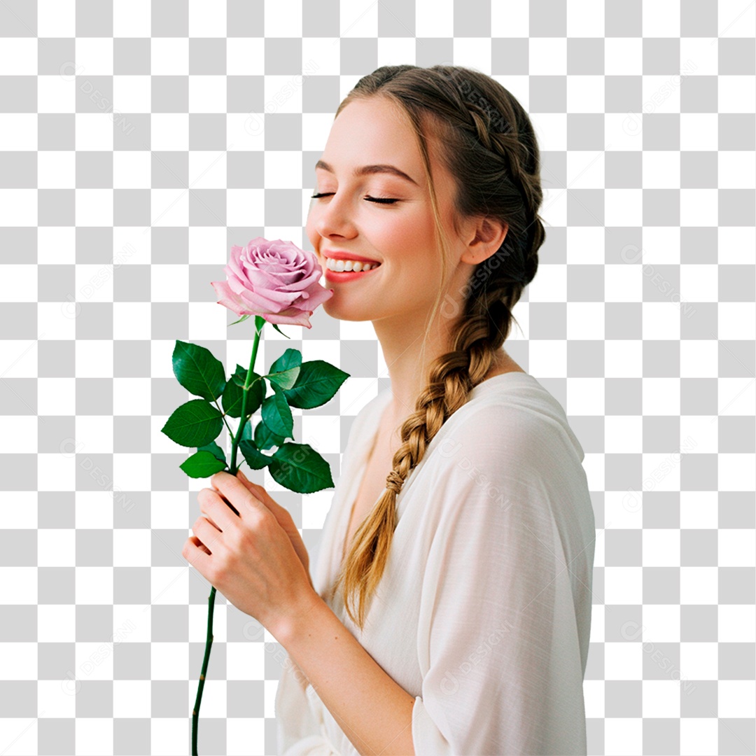 Mulher Sorrindo PNG Transparente