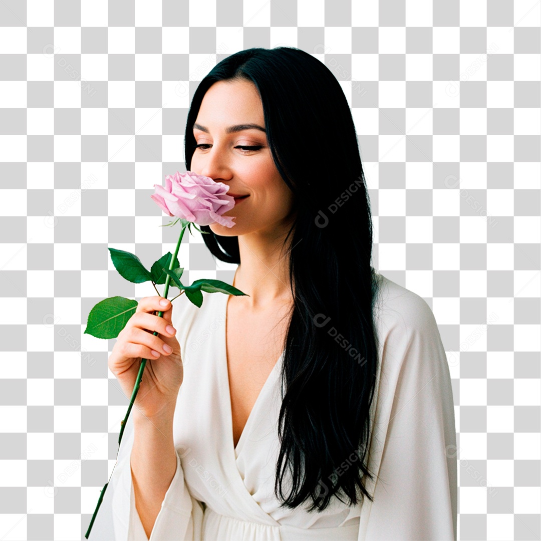 Mulher Sorrindo PNG Transparente