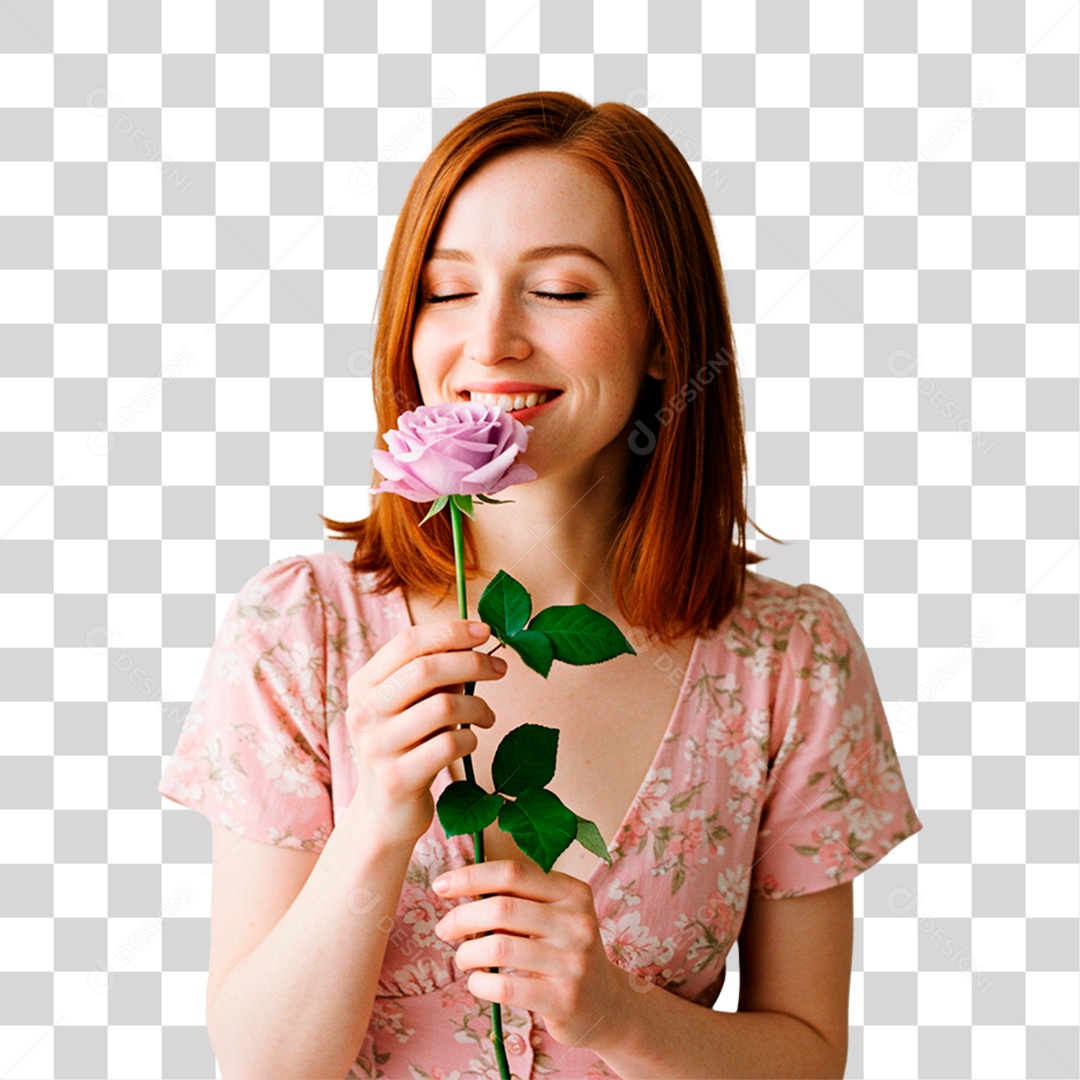 Mulher Sorrindo PNG Transparente