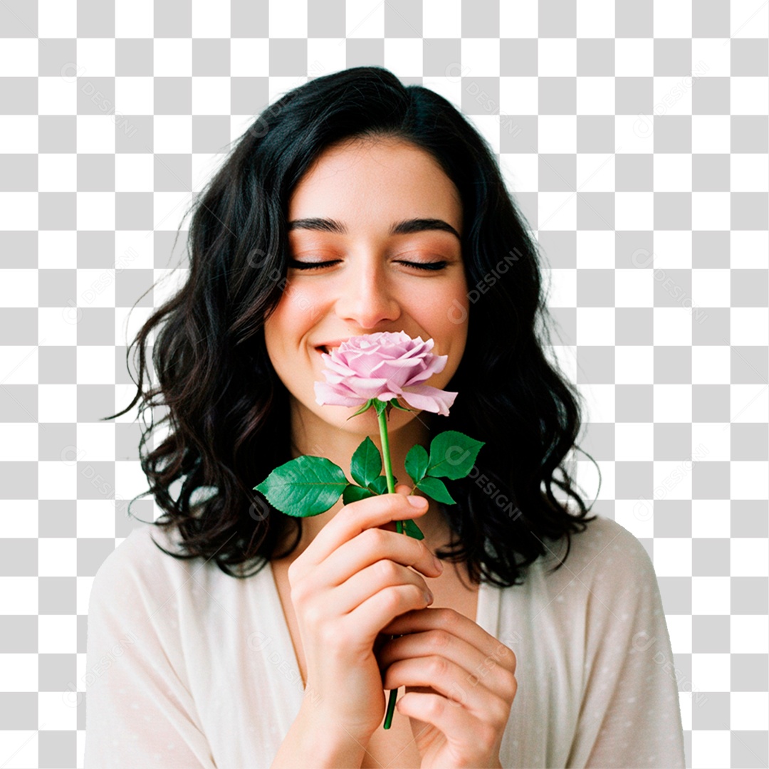 Mulher Sorrindo PNG Transparente