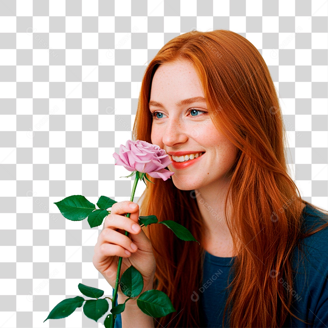 Mulher Sorrindo PNG Transparente