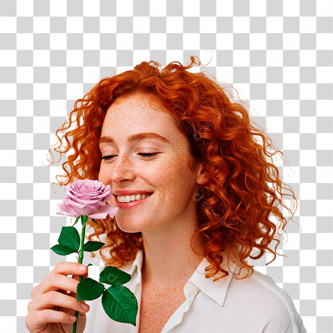 Mulher Sorrindo PNG Transparente
