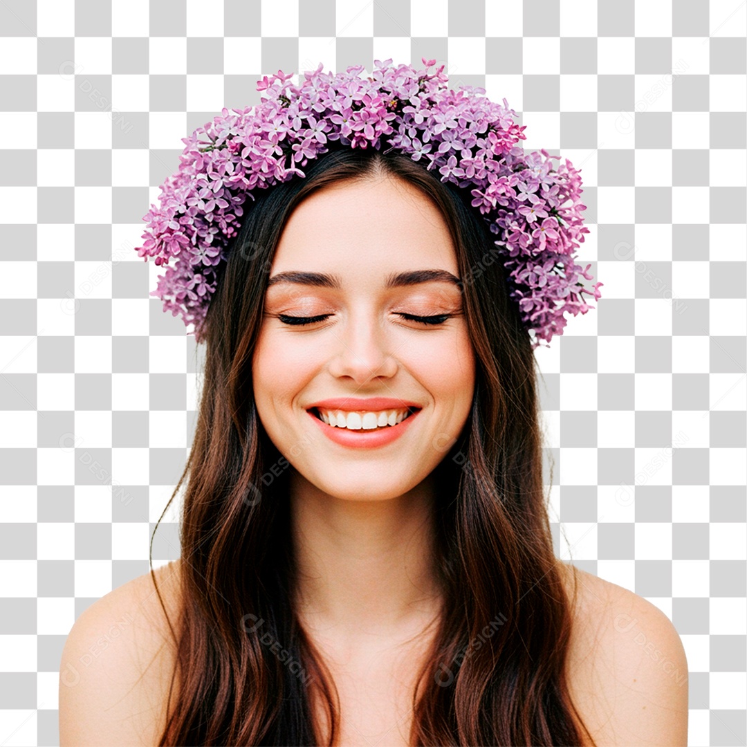 Mulher Sorrindo PNG Transparente