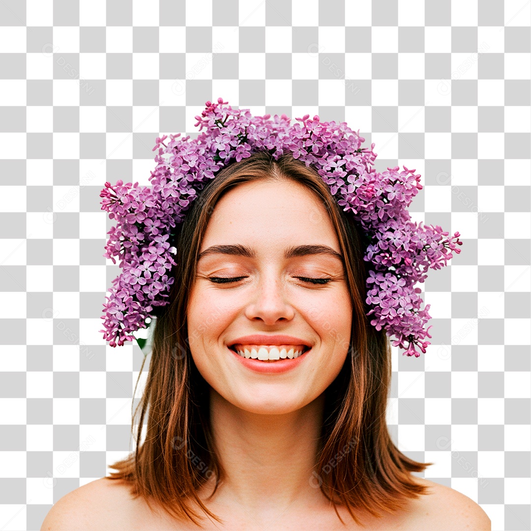 Mulher Sorrindo PNG Transparente