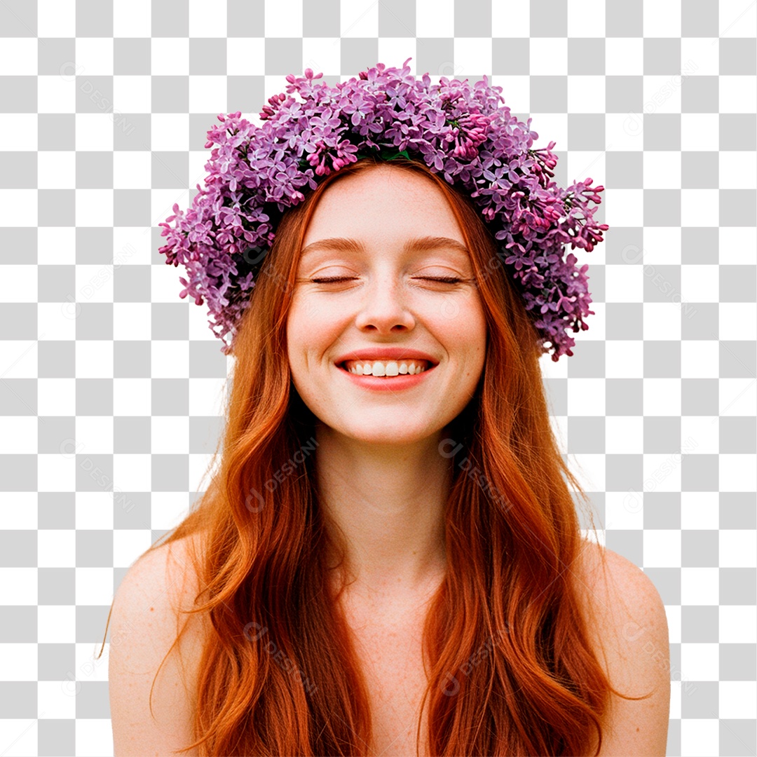 Mulher Sorrindo PNG Transparente