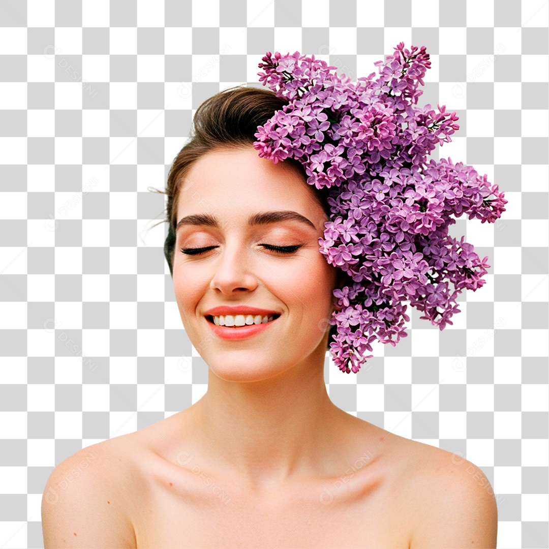 Mulher Sorrindo PNG Transparente