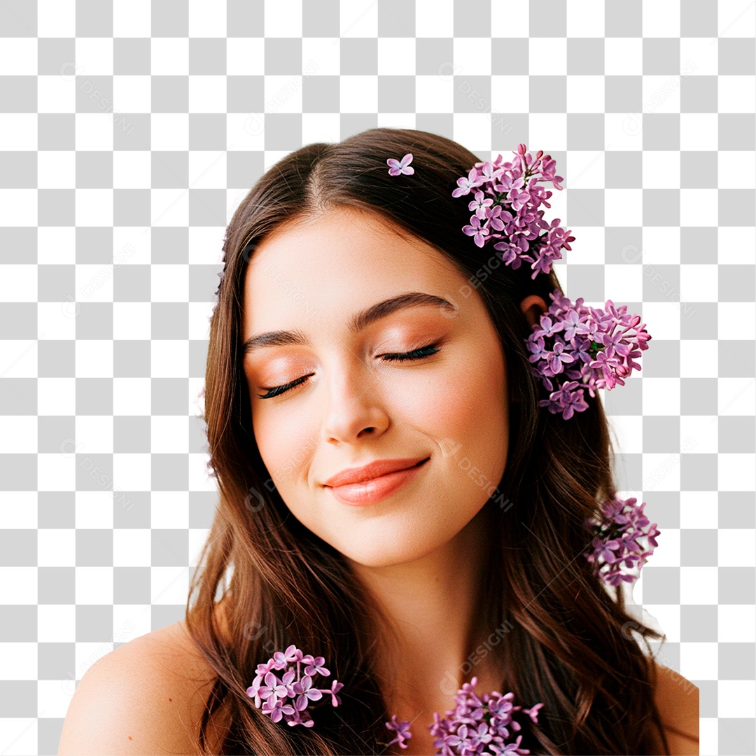 Mulher Sorrindo PNG Transparente
