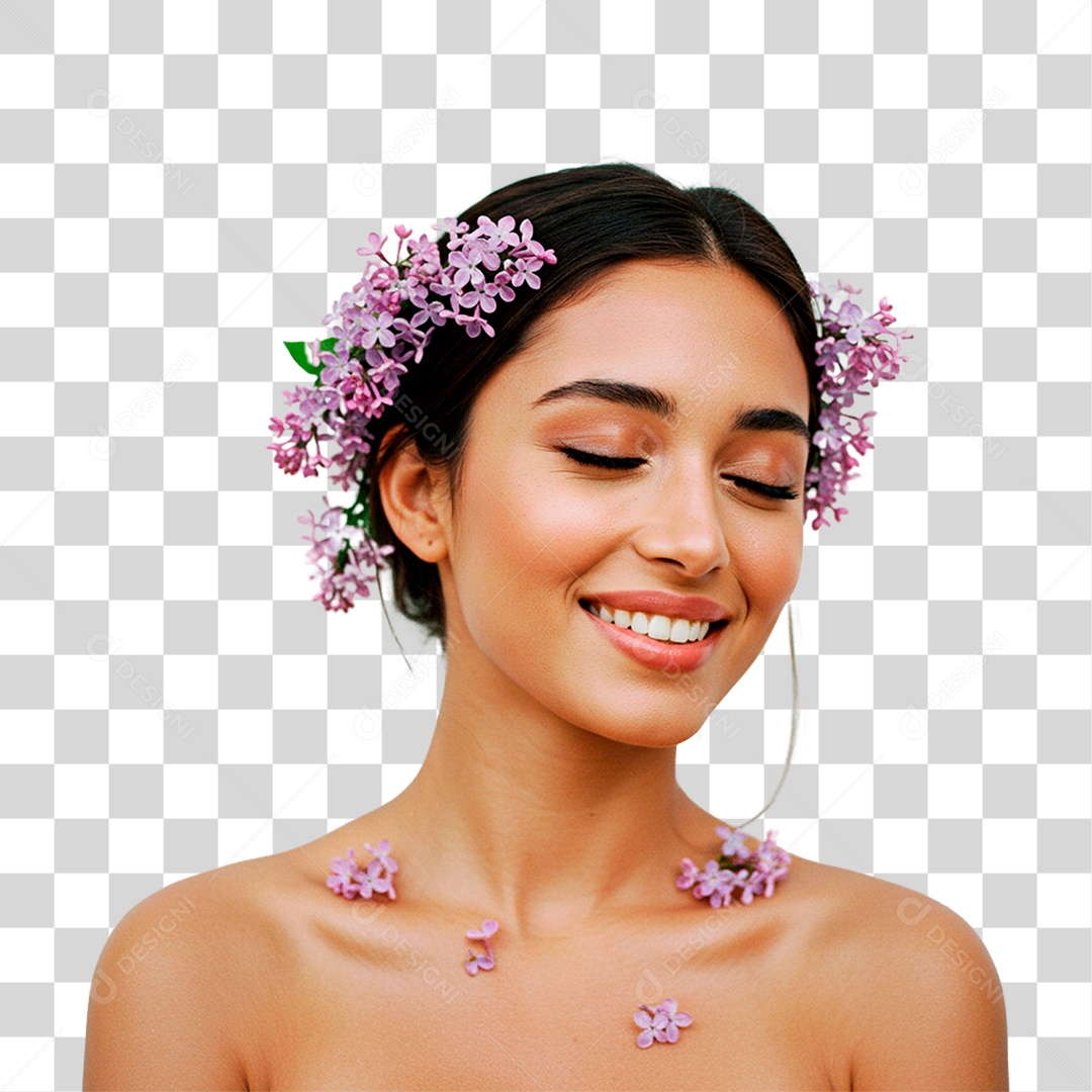 Mulher Sorrindo PNG Transparente