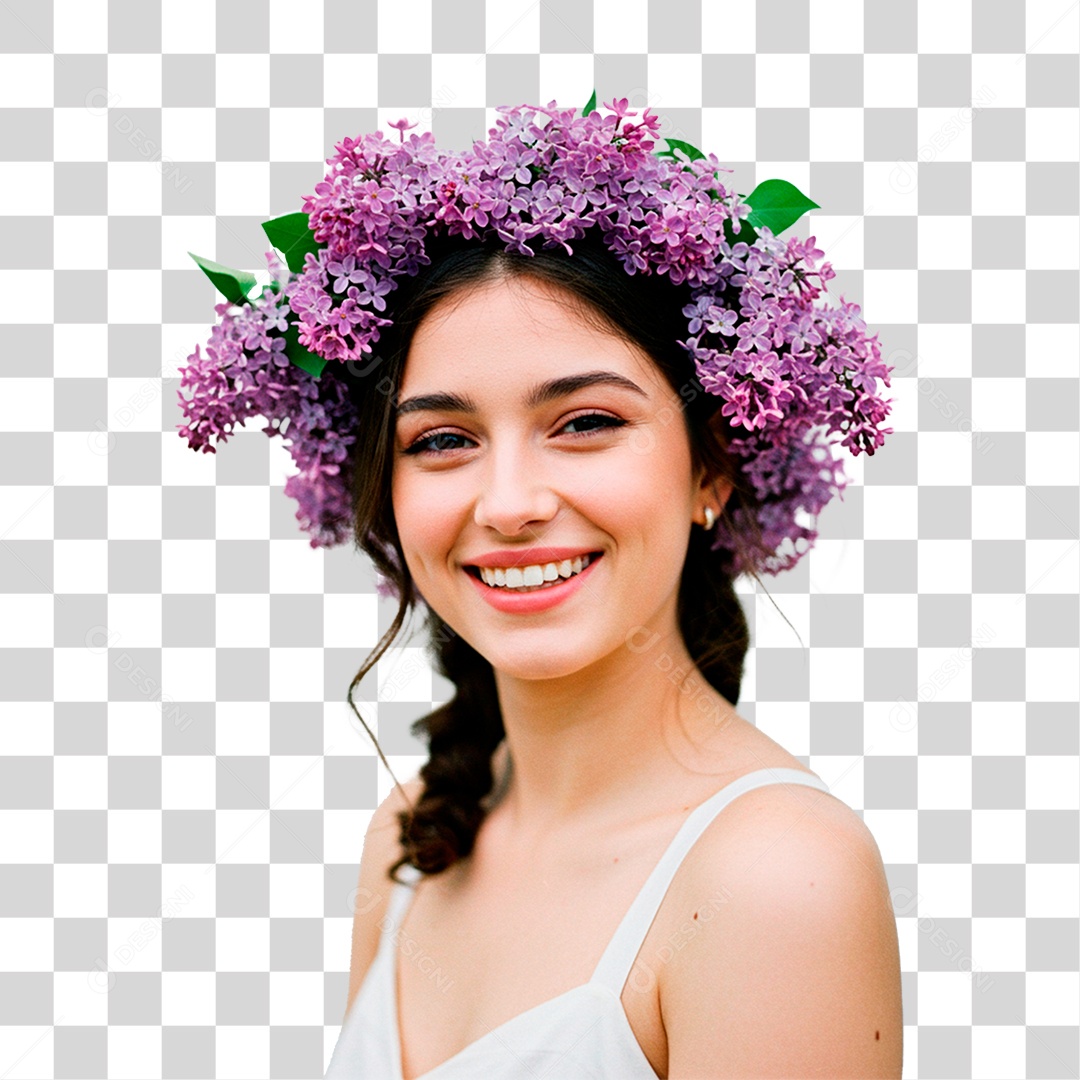 Mulher Sorrindo PNG Transparente