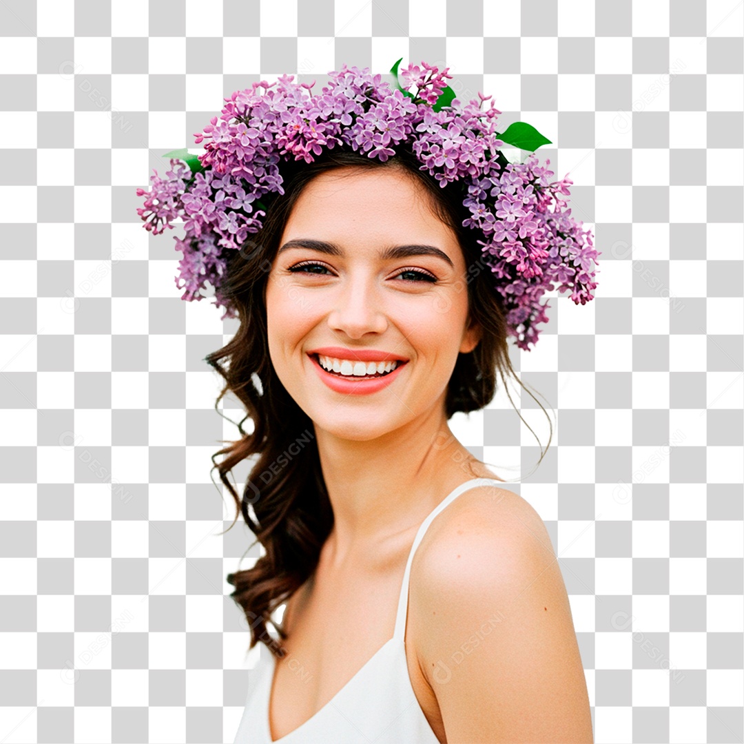 Mulher Sorrindo PNG Transparente