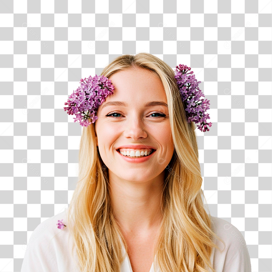 Mulher Sorrindo PNG Transparente