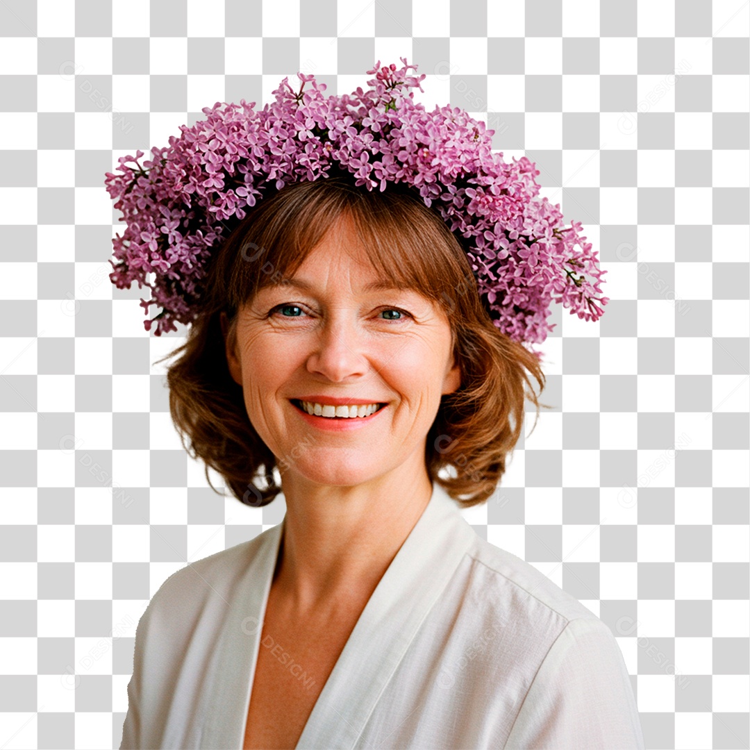 Mulher Sorrindo PNG Transparente