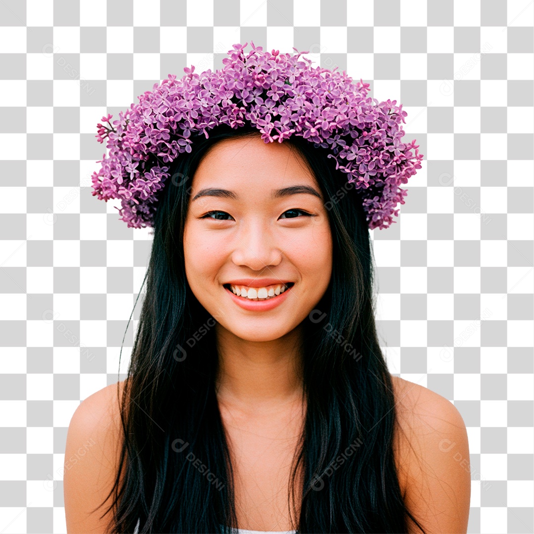 Mulher Sorrindo PNG Transparente