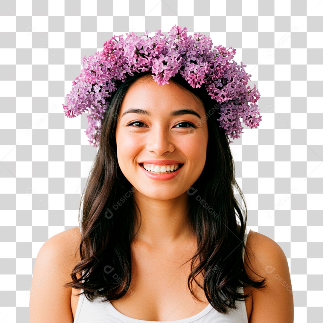 Mulher Sorrindo PNG Transparente