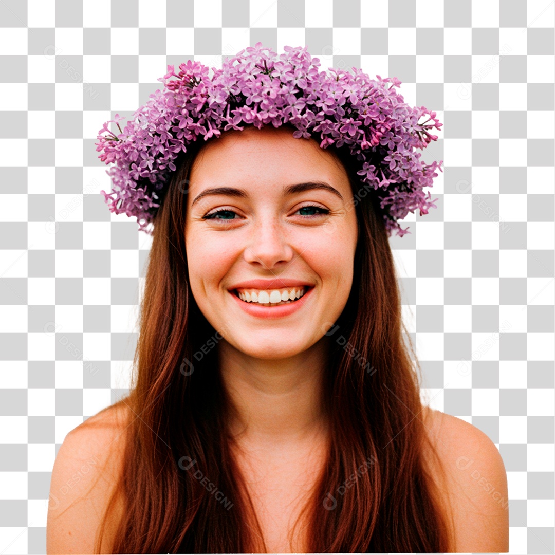 Mulher Sorrindo PNG Transparente