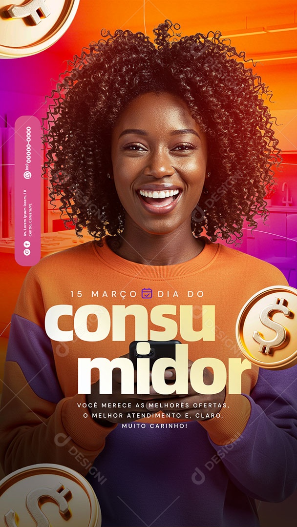 Story Dia Do Consumidor 15 De Março Social Media PSD Editável