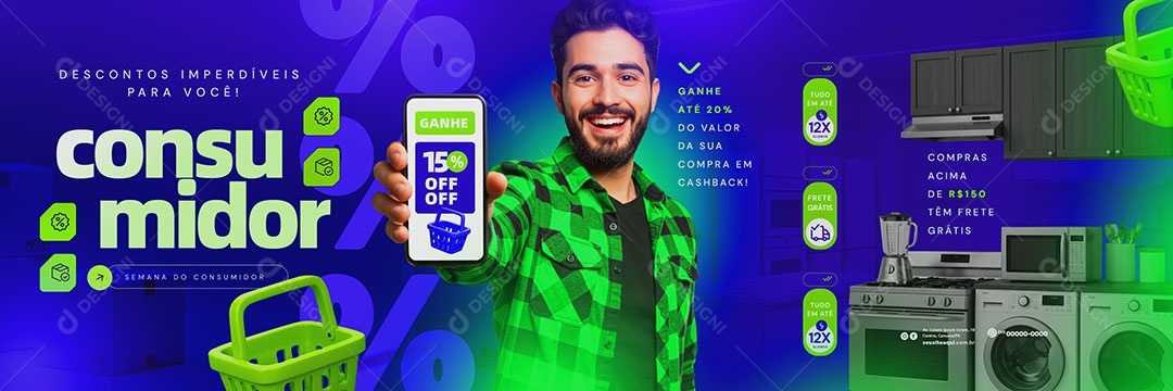 Carrossel Dia Do Consumidor 15 De Março Social Media PSD Editável