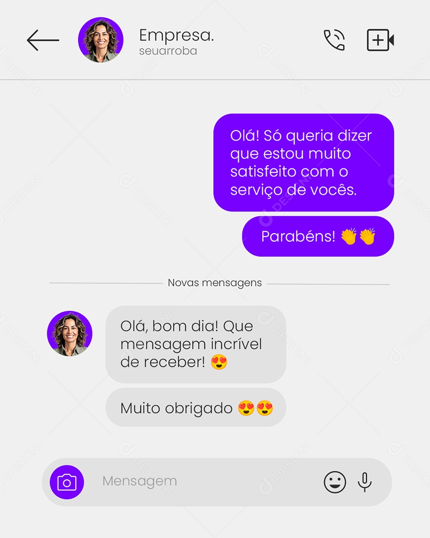 Estética Feedback Social Media PSD Editável