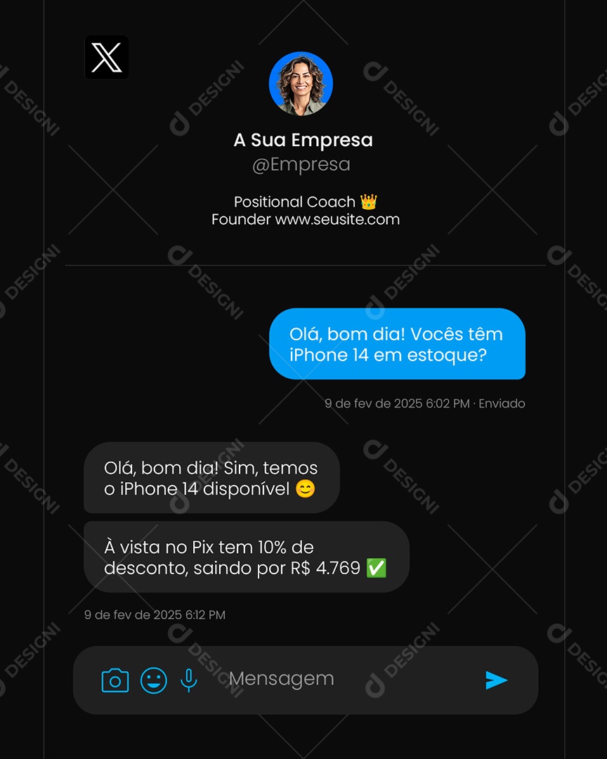 Loja de Celulares Social Media PSD Editável