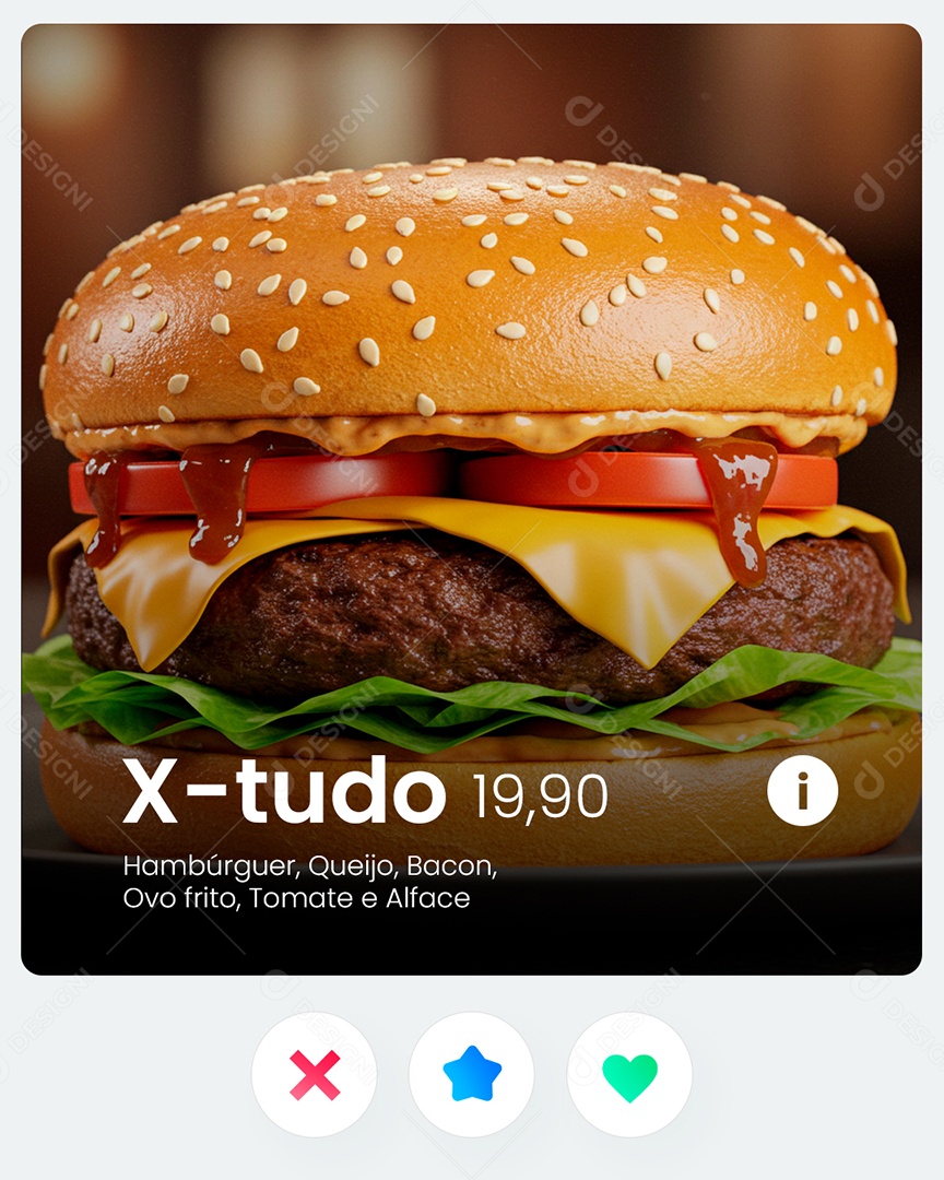 Hamburgueria Feedback X-Tudo Social Media PSD Editável