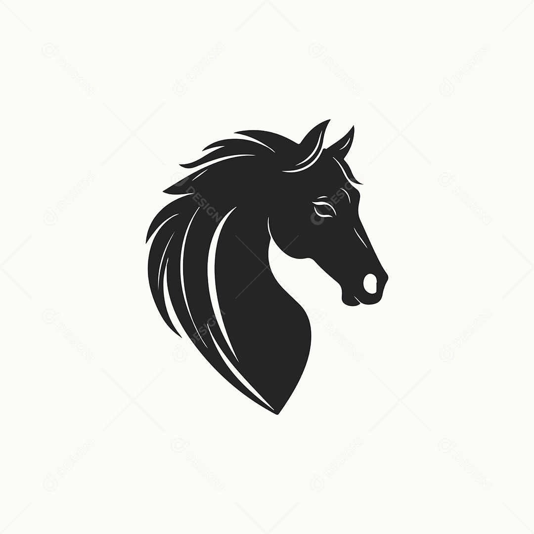 Ícone de Cavalo Ilustração Vetor EPS
