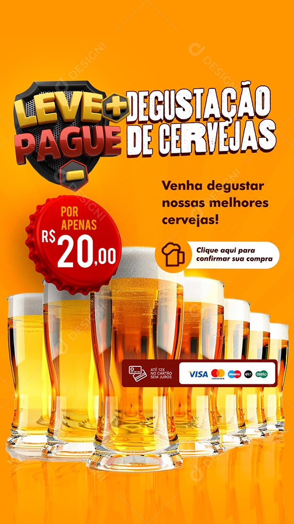 Story Cervejaria Degustação de Cervejas Social Media PSD Editável