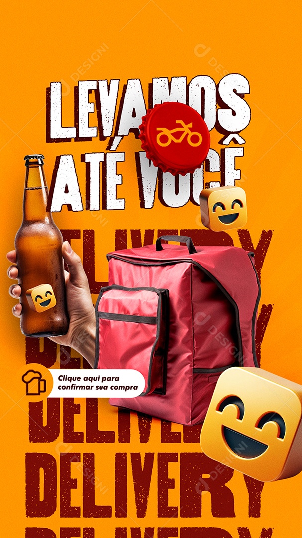 Story Cervejaria Levamos Até Você Social Media PSD Editável