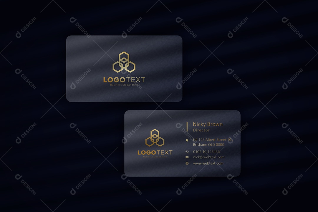 Mockup Cartão de Visita PSD Editável