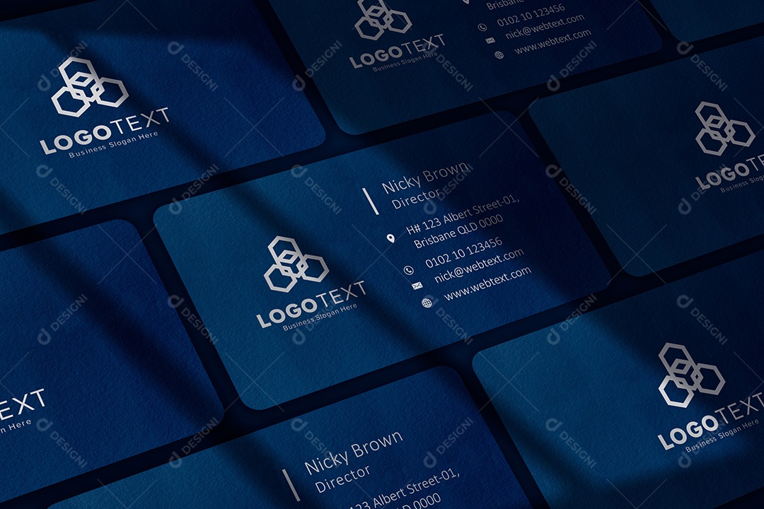 Mockup Cartão de Visita PSD Editável