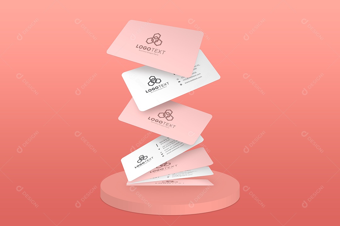 Mockup Cartão de Visita PSD Editável