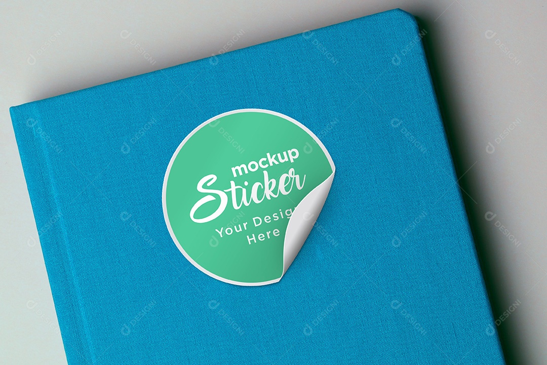 Mockup Adesivo PSD Editável