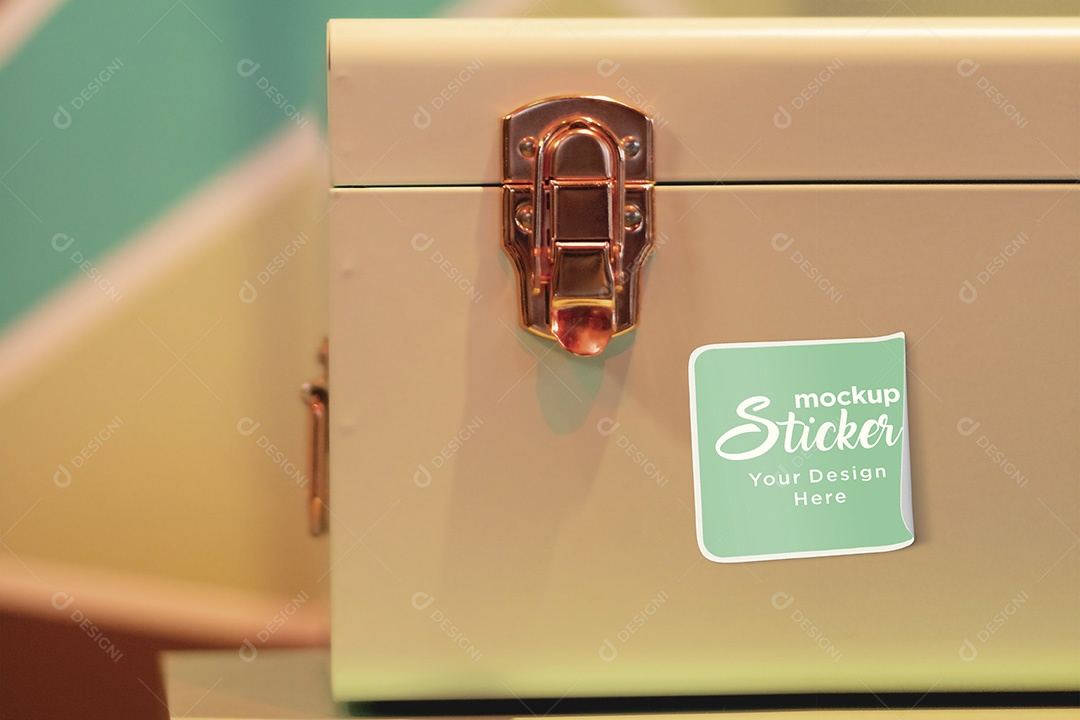 Mockup Adesivo PSD Editável