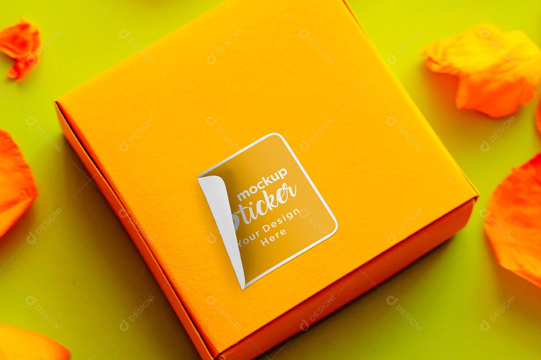 Mockup Adesivo PSD Editável