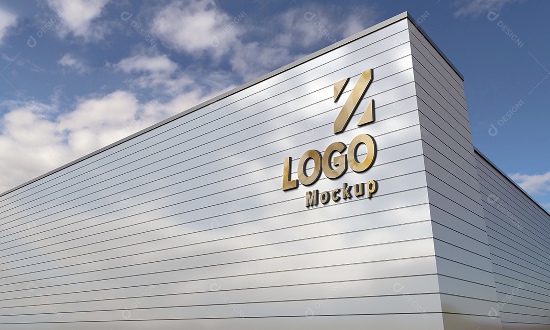 Mockup Fachada de Empresa PSD Editável
