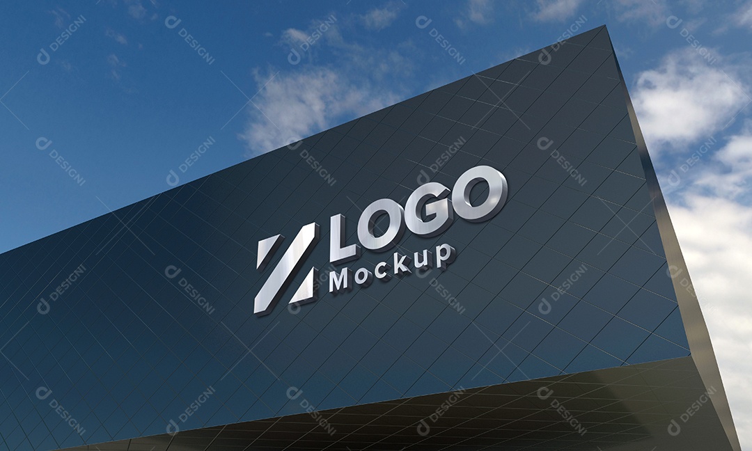 Mockup Fachada de Empresa PSD Editável