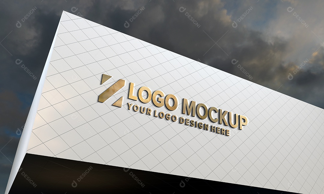 Mockup Fachada de Empresa PSD Editável