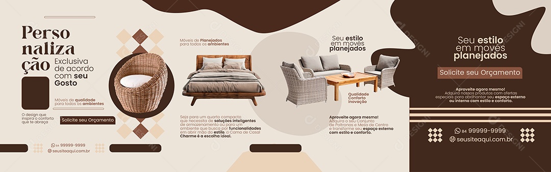 Banner Loja de Movéis Social Media PSD Editável