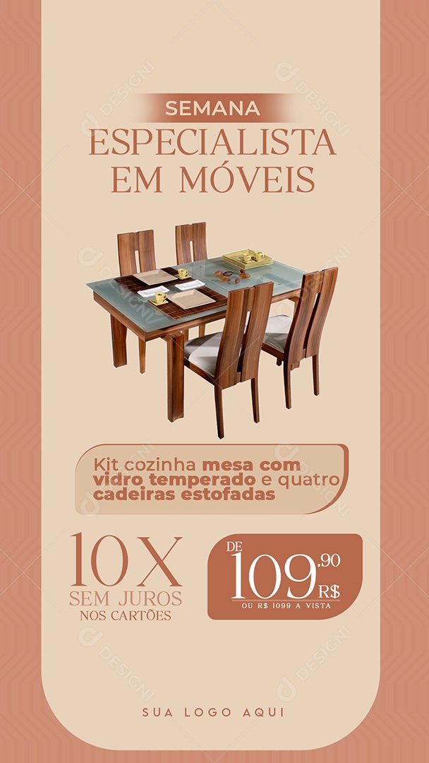 Story Loja de Móveis Especialista Em Movéis Social Media PSD Editável