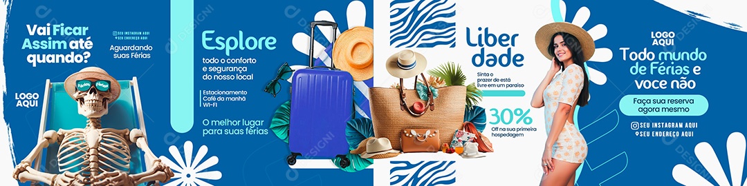 Banner Resort Social Media PSD Editável