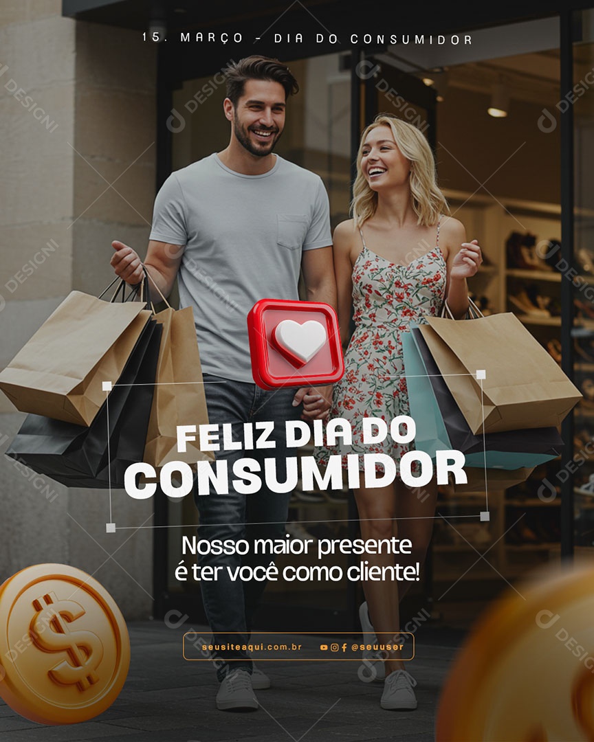 Dia Do Consumidor 15 De Março Social Media PSD Editável