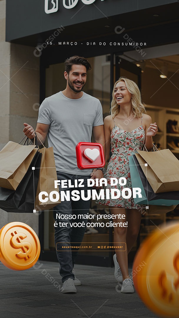 Story Dia Do Consumidor 15 De Março Social Media PSD Editável
